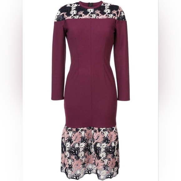 NWT $890 Yigal Azrouel embroidered dress